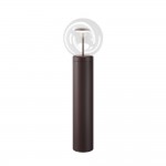 Velora - Brown LED Bollard with Clear Glass IP65