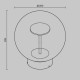 Maytoni-O139WL-L8BRK - Velora - Brown LED Wall Lamp with Clear Glass IP54