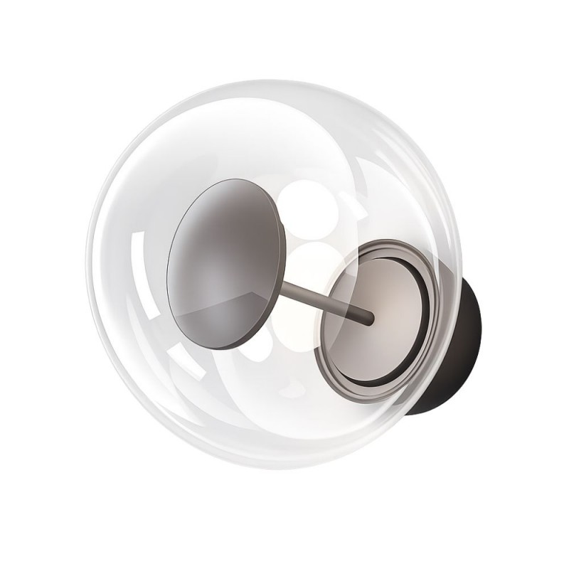 Maytoni-O139WL-L8BRK - Velora - Brown LED Wall Lamp with Clear Glass IP54