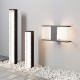 Maytoni-O142FL-L18BK - Floeva - Black LED Bollard with Decorative Diffuser