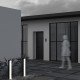 Maytoni-O142FL-L18BK - Floeva - Black LED Bollard with Decorative Diffuser