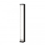 Floeva - Black LED Bollard with Decorative Diffuser