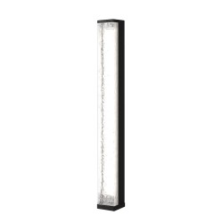 Floeva - Black LED Bollard with Decorative Diffuser