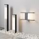 Maytoni-O142FL-L9BK - Floeva - Black LED Bollard with Decorative Diffuser