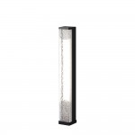 Floeva - Black LED Bollard with Decorative Diffuser