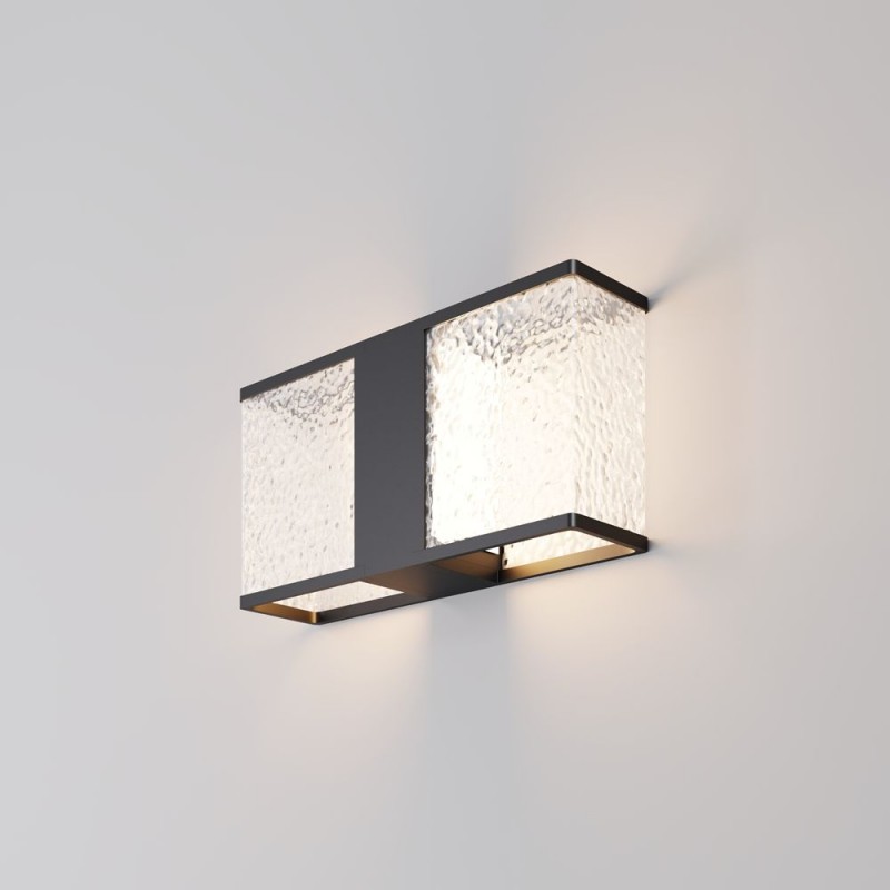 Maytoni-O142WL-02B - Floeva - Black Wall Lamp with Decorative Diffuser