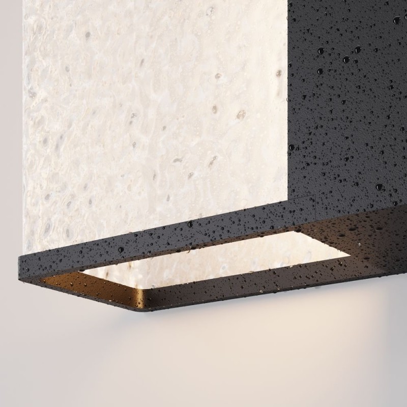 Maytoni-O142WL-02B - Floeva - Black Wall Lamp with Decorative Diffuser