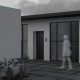 Maytoni-O143FL-L8TK - Quadra - Black & Wooden LED Bollard with Clear Diffuser
