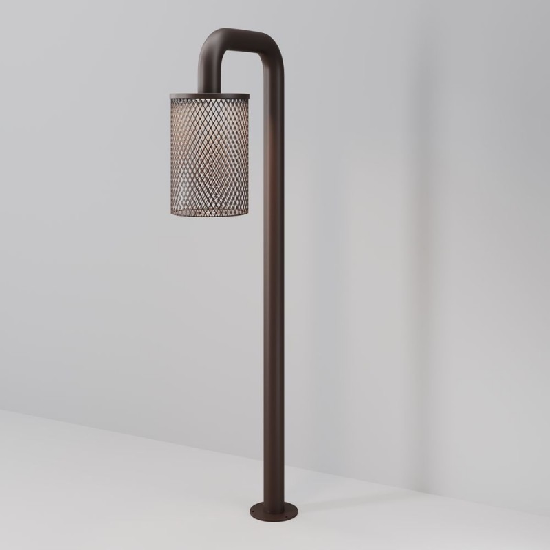 Maytoni-O166FL-L6BRK - Latticea - Brown LED Post IP65