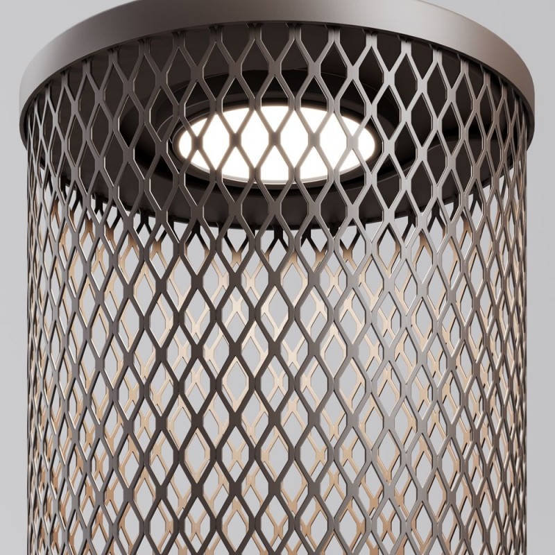 Maytoni-O166FL-L6BRK - Latticea - Brown LED Post IP65