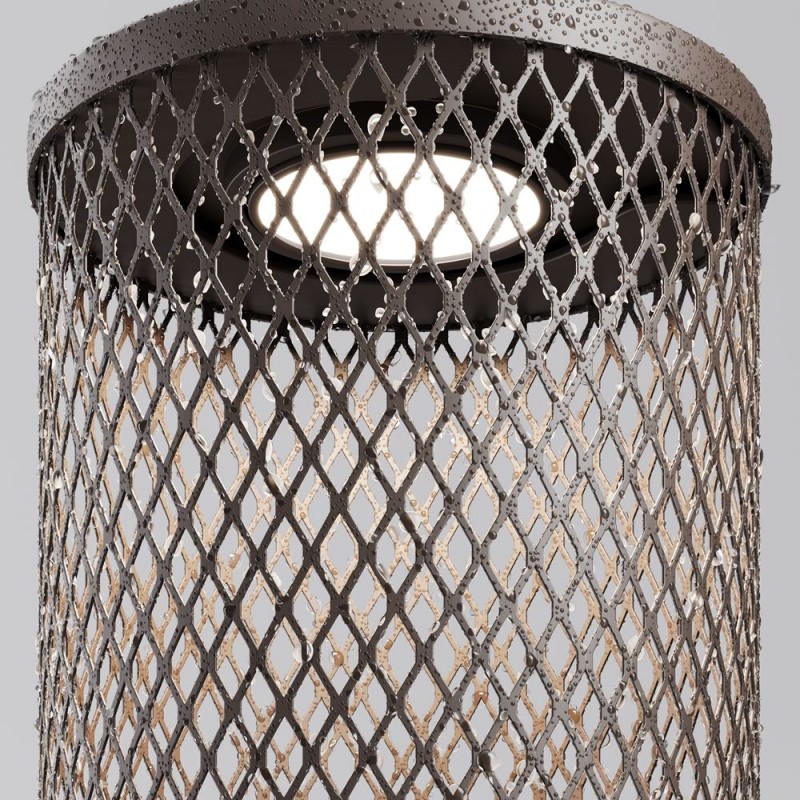 Maytoni-O166FL-L6BRK - Latticea - Brown LED Post IP65