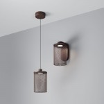 Latticea - Brown LED Pendant IP54