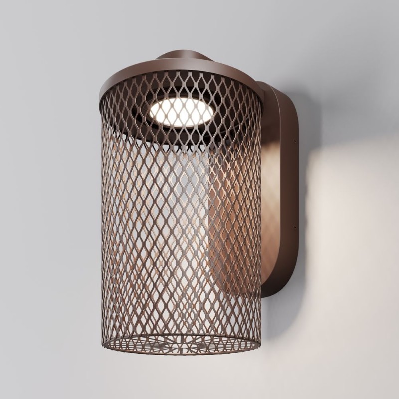 Maytoni-O166WL-L6BRK - Latticea - Brown LED Wall Lamp IP54