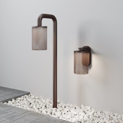 Latticea - Brown LED Wall Lamp IP54