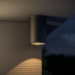 Roll - Outdoor Black Ceiling Lamp
