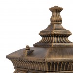Fleur - Black Gold with Glass Traditional Small Post Fleur - Black Gold with Glass Traditional Small Post