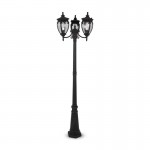 Fleur - Antique Bronze with Glass Traditional Big Post Fleur - Antique Bronze with Glass Traditional Big Post