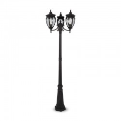 Fleur - Antique Bronze with Glass Traditional Big Post Fleur - Antique Bronze with Glass Traditional Big Post