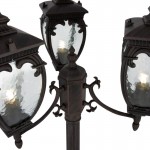 Fleur - Antique Bronze with Glass Traditional Big Post Fleur - Antique Bronze with Glass Traditional Big Post