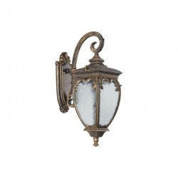 Fleur - Black Gold with Glass Traditional Wall Lamp