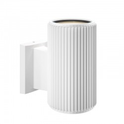 Rando - Outdoor Ribbed White Small Wall Lamp Rando - Outdoor Ribbed White Small Wall Lamp