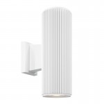 Rando - Outdoor Ribbed White Up&Down Wall Lamp Rando - Outdoor Ribbed White Up&Down Wall Lamp
