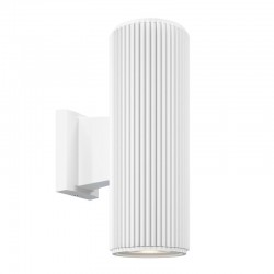 Rando - Outdoor Ribbed White Up&Down Wall Lamp