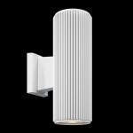 Rando - Outdoor Ribbed White Up&Down Wall Lamp Rando - Outdoor Ribbed White Up&Down Wall Lamp