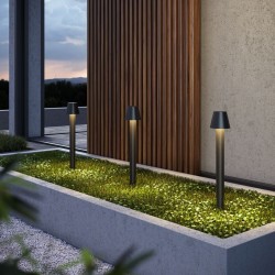 Harz - Outdoor LED Graphite Bollard Harz - Outdoor LED Graphite Bollard