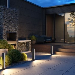 Hof - Outdoor LED Graphite & White Bollard