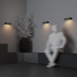 Lot - Outdoor Graphite LED Wall Lamp 10W Lot - Outdoor Graphite LED Wall Lamp 10W