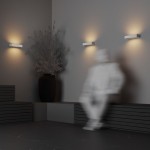 Lot - Outdoor White Up & Down LED Wall Lamp 20W Lot - Outdoor White Up & Down LED Wall Lamp 20W