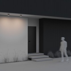 Zon IP - Black LED Ceiling Lamp with White Diffuser IP 65 Zon IP - Black LED Ceiling Lamp with White Diffuser IP 65