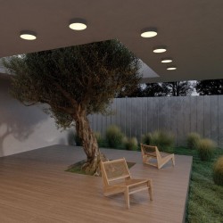 Zon IP - Black LED Ceiling Lamp with White Diffuser IP 65 Zon IP - Black LED Ceiling Lamp with White Diffuser IP 65