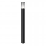 Amas - Outdoor Graphite Bollard with Ombre Glass