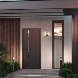 Amas - Outdoor Graphite Wall Lamp with Ombre Glass Amas - Outdoor Graphite Wall Lamp with Ombre Glass