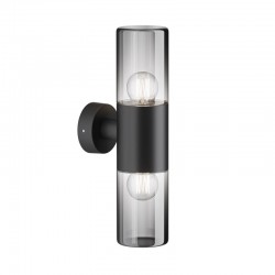 Amas - Outdoor Graphite 2 Light Wall Lamp with Ombre Glass Amas - Outdoor Graphite 2 Light Wall Lamp with Ombre Glass