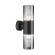 Maytoni-O432WL-02GF - Amas - Outdoor Graphite 2 Light Wall Lamp with Ombre Glass