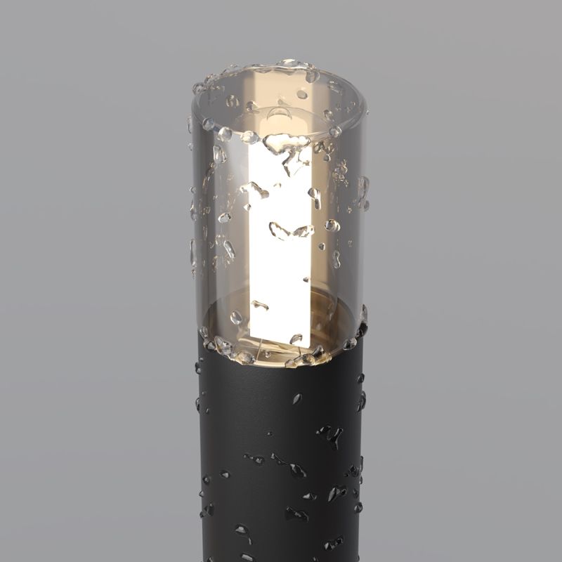 Maytoni-O437FL-01GF1 - Glide - Outdoor Graphite Spike Spot with Glass Diffuser