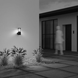 Spir - Outdoor Graphite LED Wall Lamp with Clear Diffuser Spir - Outdoor Graphite LED Wall Lamp with Clear Diffuser