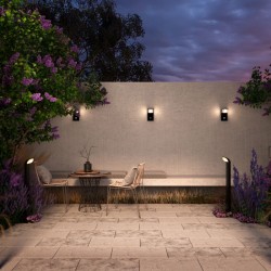 Stock - Outdoor Graphite & White LED Bollard Stock - Outdoor Graphite & White LED Bollard