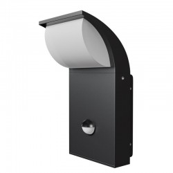 Stock - Outdoor Graphite & White LED Wall Lamp with Sensor Stock - Outdoor Graphite & White LED Wall Lamp with Sensor