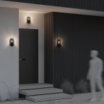 Candle - Outdoor Clear & Graphite Brick Light with Metal Grid