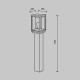 Maytoni-O452FL-01GF2 - Cell - Outdoor Graphite Lantern Bollard
