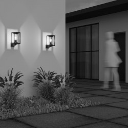 Cell - Outdoor Graphite Lantern Wall Lamp Cell - Outdoor Graphite Lantern Wall Lamp