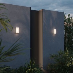 Badd - Outdoor Graphite & White LED Wall Lamp Badd - Outdoor Graphite & White LED Wall Lamp