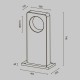 Maytoni-O469FL-L7CM3K1 - Betone - Grey LED Bollard IP65