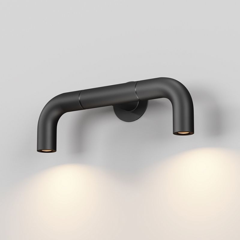 Outdoor - Sleek - Graphite 2 Light LED Wall Lamp IP65 Maytoni-O477WL-L4GF3K - Sleek - Graphite 2 Light LED Wall Lamp IP65