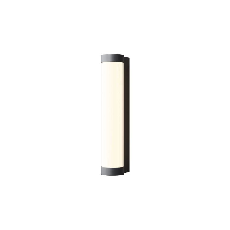 Maytoni-O482WL-L12B3K - Rounge - Black LED Wall Lamp with White Ribbed Diffuser