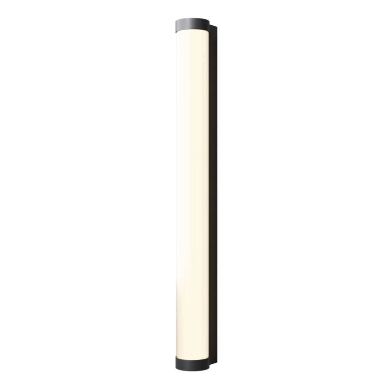 Maytoni-O482WL-L16B3K - Rounge - Black LED Wall Lamp with White Ribbed Diffuser